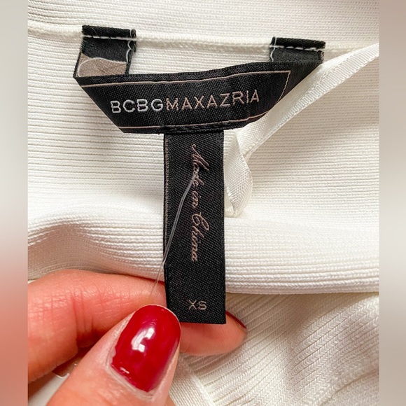 NWT BCBGMaxAzria Leger Pencil Skirt in White/Gardenia | XS - Picture 3 of 5